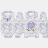 ラベンダーとレースのブライズシャワー フェイバーボックス (見開き)