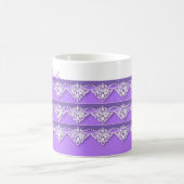 ラベンダーとレースマグ コーヒーマグカップ (中央)