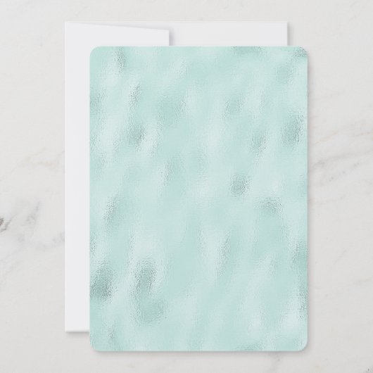 ラベンダーと白い花のターコイズ箔 (裏面)