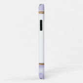 ラベンダーと白い花縁ど咲き Case-Mate iPhoneケース (裏面/右)