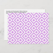 ラベンダーと白い蛇行はがき ポストカード (正面/裏面)