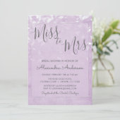 ラベンダーと白恋しく思のミセスブライダルシャワー 招待状 (スタンド正面)