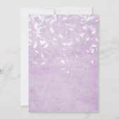 ラベンダーと白恋しく思のミセスブライダルシャワー 招待状 (裏面)