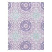 ラベンダーと薄紫マンダラパターン テーブルクロス (正面)