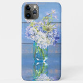 ラベンダーと薄紫陽花のラスティックな花瓶 Case-Mate iPhoneケース (裏面)