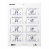 ラベンダーと蜂の蜂蜜ラベル縁ど破線 ラベル (フルシート)