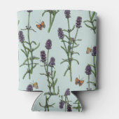 ラベンダーと蝶の海のガラス 缶クーラー (裏面)