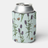 ラベンダーと蝶の海のガラス 缶クーラー (缶裏面)