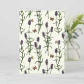 ラベンダーと蝶オフ白 (スタンド正面)