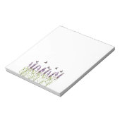 ラベンダーと蝶 ノートパッド (回転)