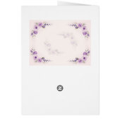 ラベンダーと赤面結婚写真 (裏面)