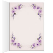 ラベンダーと赤面結婚写真 (内側 (右))