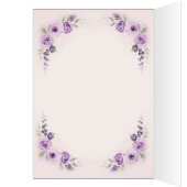 ラベンダーと赤面結婚写真 (内側 (左))