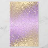 ラベンダーと金ゴールドグリッター – プログラム (裏面)