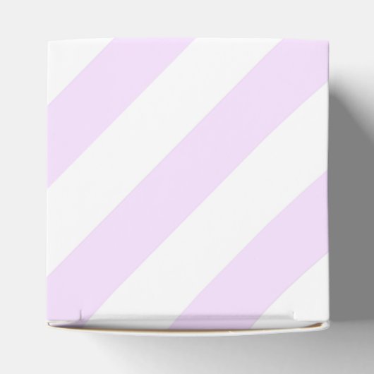 ラベンダーと金ゴールドプリンセス誕生日パーティー フェイバーボックス (上部)