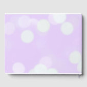 ラベンダーと黒のエレガントな結婚式 ゲストブック (裏面)