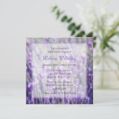 ラベンダーによってはブライダルシャワーが開花します 招待状 (スタンド正面)