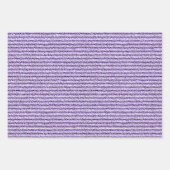 ラベンダーにラフストライプコーデュロイ薄紫 ラッピングペーパーシート (正面3)