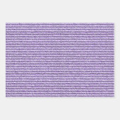 ラベンダーにラフストライプコーデュロイ薄紫 ラッピングペーパーシート (正面2)