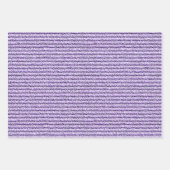 ラベンダーにラフストライプコーデュロイ薄紫 ラッピングペーパーシート (正面)