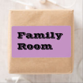 ラベンダーにラベルを移動するファミリールーム淡い色の ラベル (インサイチュ)