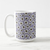 ラベンダーに咲くボホスタイルの野の花  コーヒーマグカップ (左)