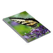 ラベンダーに黄色と黒の蝶 ノートブック (右側)