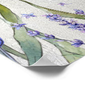 ラベンダーのお別れ 生涯の祝い ウェルカムサイン ポスター (角)