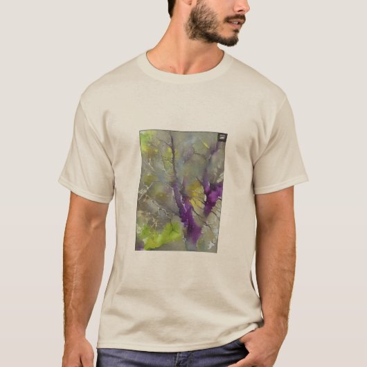 ラベンダーのしぶき Tシャツ (正面)