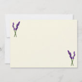 ラベンダーのアライグマ 招待状 (裏面)