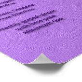 ラベンダーのアロマセラピーポスター ポスター (角)