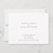 ラベンダーのイニシャルウェディング日付を保存 (裏面)