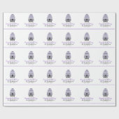 ラベンダーのケーキパーソナライズな第16誕生日 ラッピングペーパー (フラット)