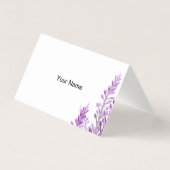 ラベンダーのサンキューカード (裏面)