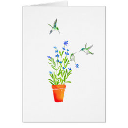 ラベンダーのハチドリ