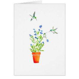 ラベンダーのハチドリ