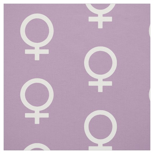 ラベンダーのハーブの女性記号 ファブリック (見本)