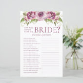 ラベンダーのバラ花嫁をどれくらい知ってる？ (スタンド正面)