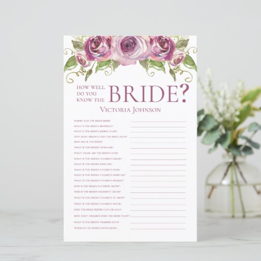 ラベンダーのバラ花嫁をどれくらい知ってる？ (スタンド正面)