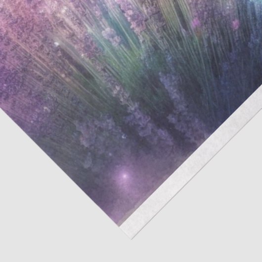 ラベンダーのファンタジーガールと馬のデコパージュ 薄葉紙 (詳細)