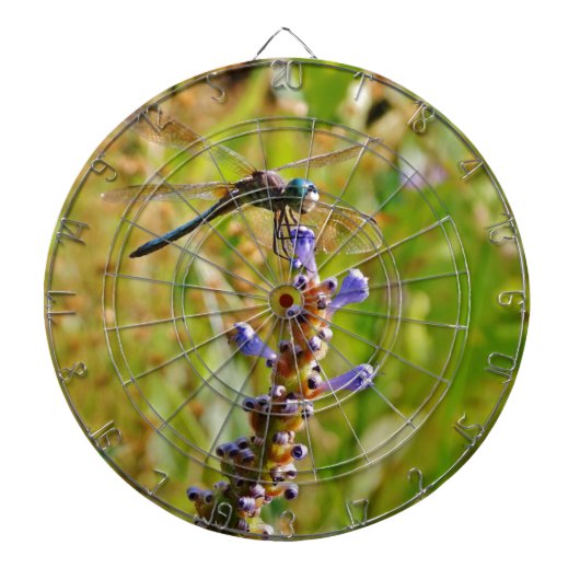 ラベンダーのフラワードラゴンフライ ダーツボード (正面)