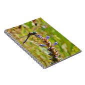 ラベンダーのフラワードラゴンフライ ノートブック (右側)