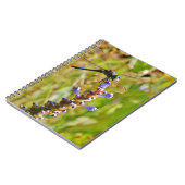 ラベンダーのフラワードラゴンフライ ノートブック (左側)