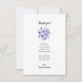 ラベンダーのフローラベビーシャワーありがとう サンキューカード (正面)