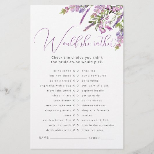 ラベンダーのフローラ彼女はむしろブライダルゲーム (正面)