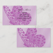 ラベンダーのマダラチョウの名刺 名刺 (正面/裏面)