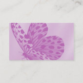 ラベンダーのマダラチョウの名刺 名刺 (裏面)