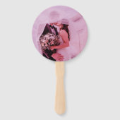 ラベンダーのミセス・フォト結婚ズ ハンドファン (裏面)