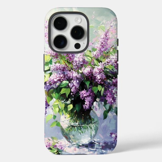 ラベンダーのライラックブーケ Case-Mate iPhoneケース (裏面)