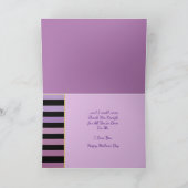 ラベンダーのリラックマの母の日グリーティングカード カード (内部)